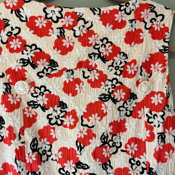 Alice's Pig Orange Flower Daisy Dress Size 4 - Picture 7 of 8